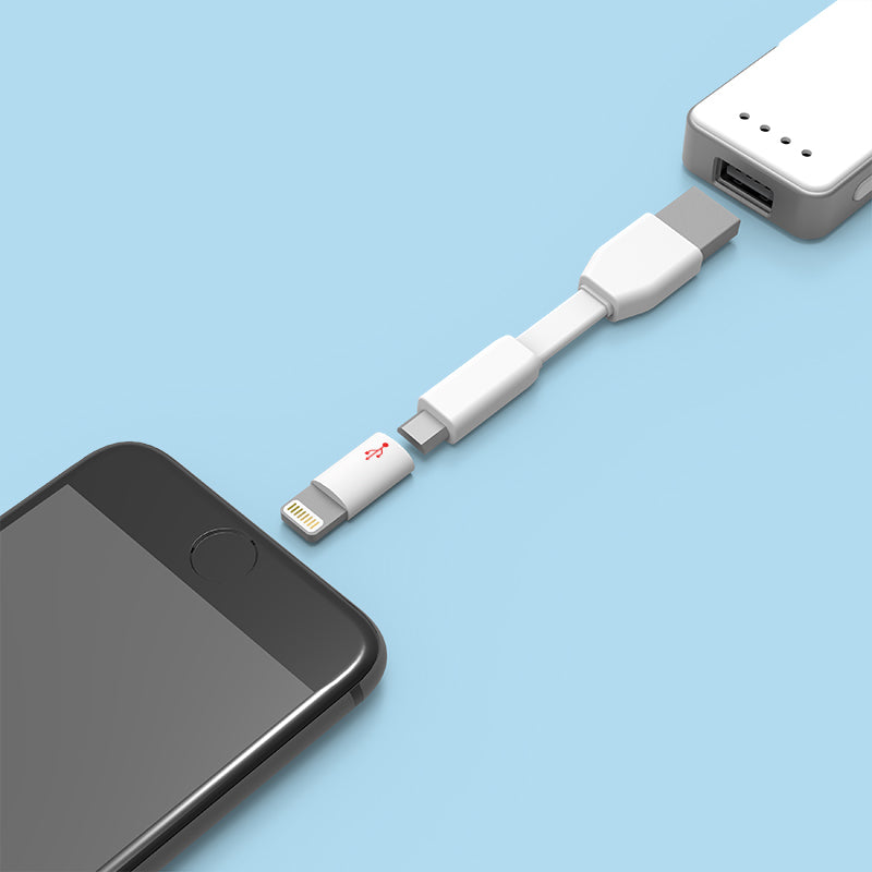 HomeSpot Cargador para iPhone, convertidor de adaptador Lightning micro USB  a 8 pines con funda de anclaje, certificado MFi de Apple para iPhone 8 7